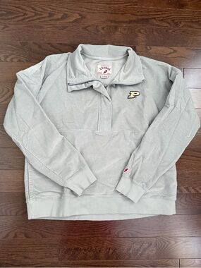 Purdue Boilermakers Women's Corduroy Half-Zip Sweatshirt - Gray - XL